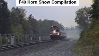 Amtrak F40 Horn Show Compilation  You wont believe your ears [upl. by Osrock]