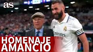 AMANCIO AMARO el VÍDEO HOMENAJE del REAL MADRID a su LEYENDA  AS [upl. by Aip]