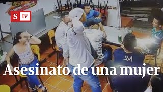 Video muestra el enfrentamiento previo al asesinato de una mujer en Floridablanca  Videos Semana [upl. by Ecneitap662]