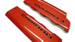 2016 2017 6TH GENERATION CAMARO PAINTED FUEL RAIL COVERS [upl. by Vikky296]