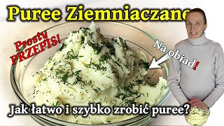 257 Przepis na PURRE ziemniaczane Prosty przepis Jak zrobić purée z ziemniaków BEZ mleka [upl. by Dennet208]