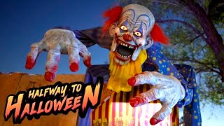 1st annual Halfway to Halloween Festival  6 Haunted Houses  4K [upl. by Lindell]