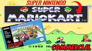 SUPER NINTENDO SUPER MARIO KART COMMERCIAL RETRO [upl. by Treblihp]