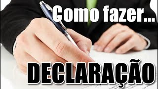 O que é Declaração e como criar [upl. by Naivad]