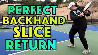 Hit A Perfect Backhand Slice Return In 7 Steps Technique Explained [upl. by Alien711]