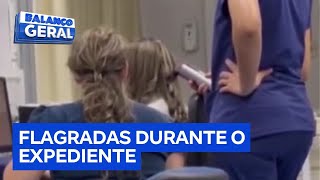 Flagrante profissionais de saúde modelam cabelos em unidade de pronto atendimento no DF [upl. by Aisetal]