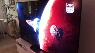 SONY AG9  A9G 77 inch Oled TV Space Demo Sound Demo [upl. by Natiha817]