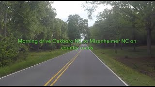 NORTH CAROLINA BACKROADS  Morning drive Oakboro NC to Misenheimer NC on country roads  ASMR [upl. by Seabury]