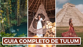 GUIA COMPLETO DE TULUM  O QUE FAZER E QUE LUGARES VISITAR [upl. by Eetsim]