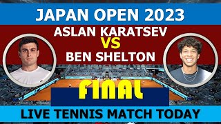 Karatsev vs Shelton  Japan Open [upl. by Aroc]