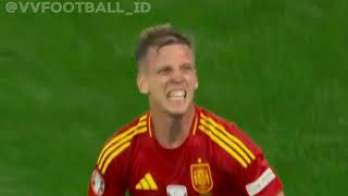 DANI OLMO VS FRANCE EURO2024  EVERYTOUCH amp HIGHLIGHTS [upl. by Annairt188]