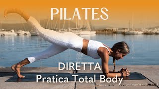 Diretta Pilates  Pratica Total Body [upl. by Adeehsar]