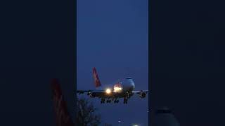 Moldovan Jumbo Arriving at Heathrow Late Evening [upl. by Hgielak92]