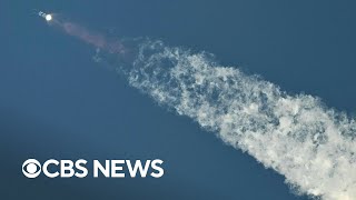 SpaceX launches Super HeavyStarships sixth test flight  CBS News [upl. by Fahy968]