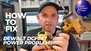 Dewalt DCF887 Impact Driver losing power Try This [upl. by Anika]