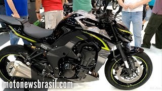 NOVIDADE Kawasaki Z1000 R Edition 2018  Salão Duas Rodas 2017 [upl. by Mallen]