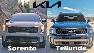 Kia Sorento vs Kia Telluride visual compare [upl. by Allevon]