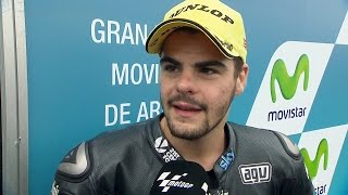 Moto3™ Aragon 2014 – Romano Fenati interview [upl. by Edana672]