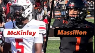 24’ FB Canton McKinley at Massillon Washington [upl. by Nova]