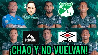 ¡JUGADORES QUE DEBEN SALIR DEL CALI😡 Nueva marca que vestiría al Deportivo Cali [upl. by Maharva]