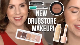 Trying NEW DRUGSTORE Makeup [upl. by Idnaj376]