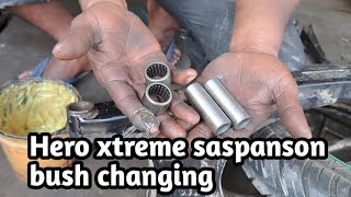 Hero CBZ Xtreme saspanson bush changing kare kaise full details [upl. by Sucramraj]