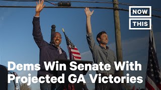 Democrats Win Senate With Projected Warnock and Ossoff Victories in Georgia  NowThis [upl. by Edlun]