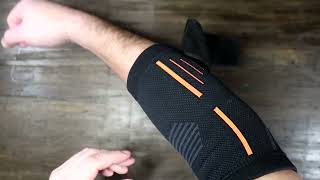 APOYO Elbow Brace Tennis Compression Sleeve [upl. by Annaehs38]