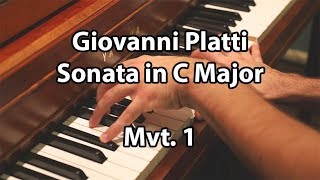 Keyboard Sonata in C Major by Giovanni Platti Mvt I [upl. by Hooke]