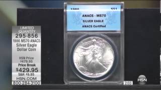 1986 MS70 ANACS Silver Eagle Dollar Coin [upl. by Frey]