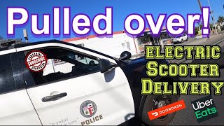 THE POLICE 👮‍♀️ GOT ME AGAIN  ELECTRIC SCOOTER ACADEMY DOORDASH UBEREATS HOLLYWOOD CALIFORNIA [upl. by Dang]