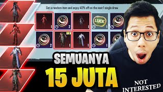 B4K4R 15 JUTA CUMA BUAT SEMUA SKIN INI HABIS UANG SAYA  PUBG MOBILE [upl. by Sacttler554]