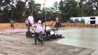 Somero S840 Laser Screed  TL Renfroe and Sons [upl. by Nivloc]