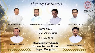 Karnataka Jesuit Priestly Ordination Mangalore  Promo  14 October 2023 [upl. by Rolyab]