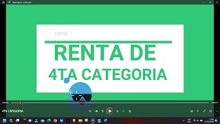 RENTA DE 4TA CATEGORIA [upl. by Nahama]