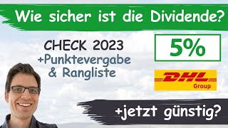 Deutsche Post DHL Group Aktienanalyse 2023 Wie sicher ist die Dividende günstig bewertet [upl. by Turnbull]