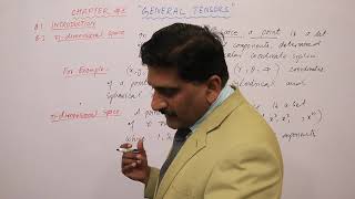 2 ndimensional space  General Tensors  Tensor Analysis  Prof Khalid [upl. by Edvard310]