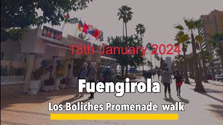 Fuengirola🇪🇸 it’s Tuesday the 18th of January 2024 and its a great day for a walk in Los Boliches 🏖️ [upl. by Ker]