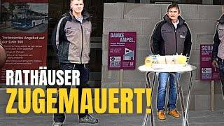 Schnauze voll Handwerker mauern Rathäuser zu [upl. by Quintina199]