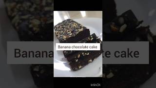 Banana Chocolate Cake 🎂 song youtubeshorts cakery trending cake cooking bananachocolatecake [upl. by Thorner]