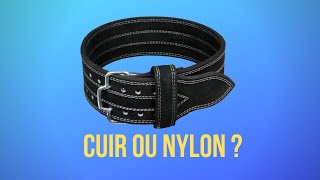 Quelles différences entre la ceinture lombaire en cuir de celle en nylon [upl. by Quitt651]