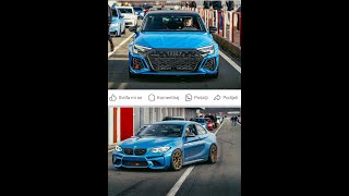 AUDI RS3 8Y chasing BMW M2 on Grobnik track [upl. by Avalsorim]