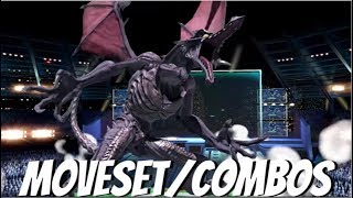 RIDLEY COMBOSMOVESET SUPER SMASH BROS ULTIMATE HOW TO PLAY RIDLEY RIDLEY GUIDE [upl. by Sutsuj]