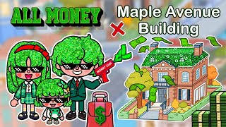 Maple Avenue Building 💵 ALL MONEY 💖 How To Decorate Aesthetic Toca Boca House Ideas😍Toca Life World [upl. by Byrn]