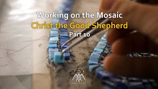 Making the mosaic Christ the Good Shepherd  Vestment2 [upl. by Milford]