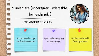 Forberedelse til Norskprøve Lær verb med praktiske setninger  Del 5 [upl. by Patrice]