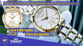 NEWReview Tissot Couturier Powermatic 80 39mm T0354072201101 T0354072201101  WatchZonevn [upl. by Arodoet]