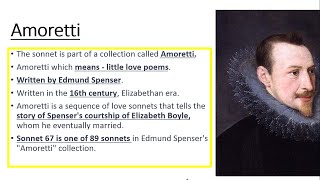 Amoretti  Sonnet 67  Edmund Spenser  Summary Analysis and Notes [upl. by Anirod704]