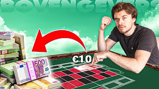 BOVENGEVERS 10 EURO ROULETTE UITDAGING EXPERIMENT [upl. by Novrej]