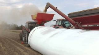 Richiger R9 Grain Bagger in Central Missouri [upl. by Ahsekel818]